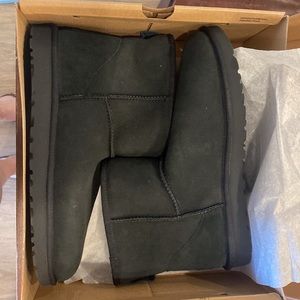 Brand NWT women’s classic mini II uggs. Black. Size 12. Women’s 12. Men’s 10.5.